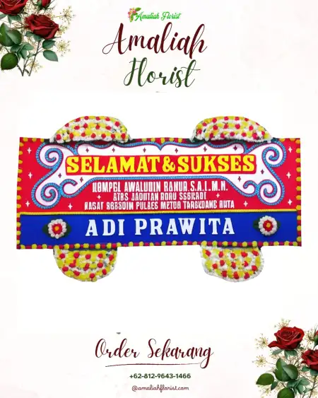 Papan Bunga Ucapan Selamat Merbau