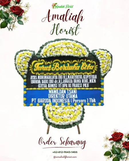 Papan Bunga Duka Merbau